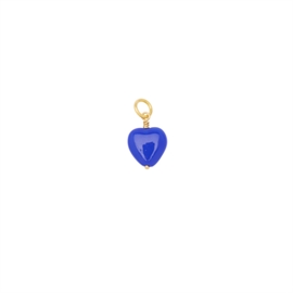 Pico French Heart Vedhæng - Blue